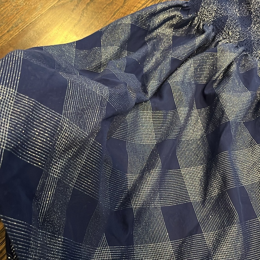 The Athena Nap Dress - Hill House - Navy Glitter Check - Navy Glitter Check / L - Picture 9 of 9